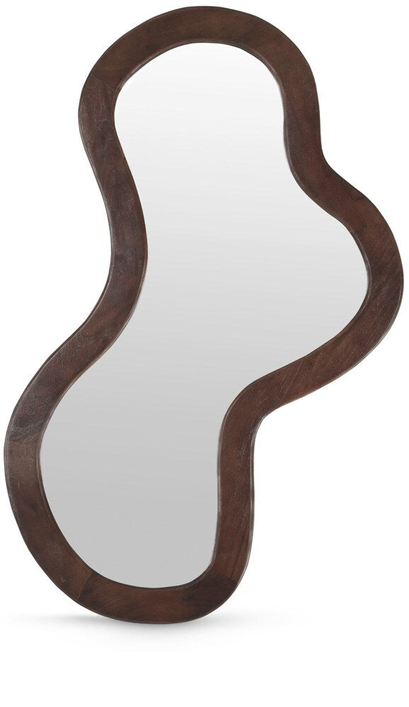 Meridian Furniture - Oblique Brown Mirror - 417Brown-48M veiw 1