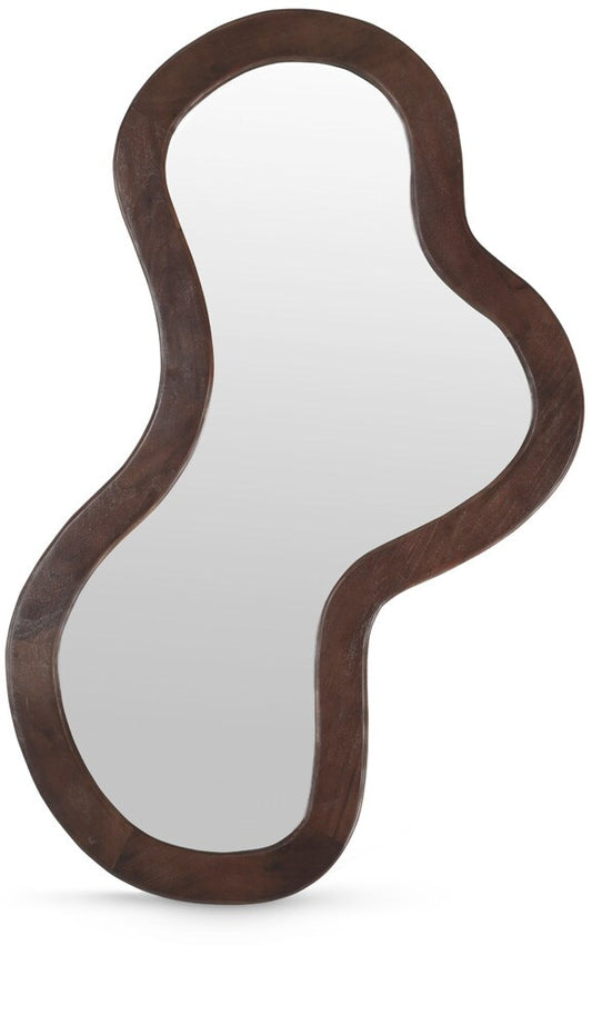 Meridian Furniture - Oblique Brown Mirror - 417Brown-48M veiw 1