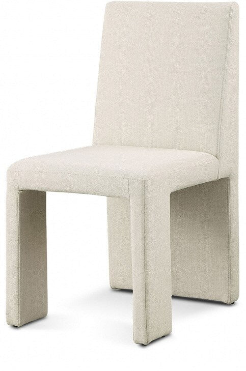 Meridian Furniture - Benson Beige Linen Textured Fabric Dining Chair (Set of 2) - 751Beige-C veiw 1