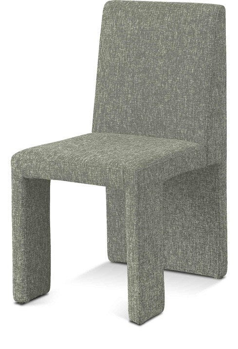 Meridian Furniture - Benson Green Linen Textured Fabric Dining Chair (Set of 2) - 751Green-C veiw 1