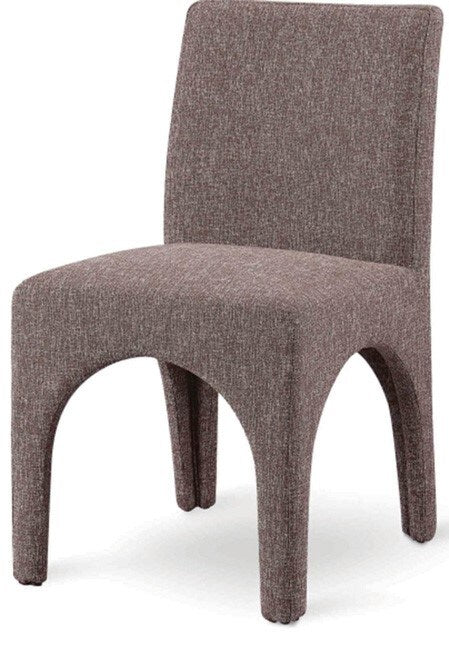 Meridian Furniture - Gramercy Brown Linen Textured Fabric Dining Chair (Set of 2) - 753Brown-C veiw 1