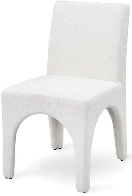 Meridian Furniture - Gramercy Cream Linen Textured Fabric Dining Chair (Set of 2) - 753Cream-C veiw 1