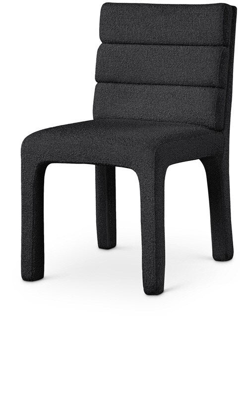 Meridian Furniture - Kai Black Boucle Fabric Dining Chair (Set of 2) - 890Black-C veiw 1