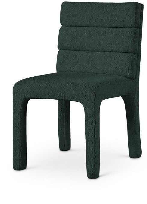 Meridian Furniture - Kai Green Boucle Fabric Dining Chair (Set of 2) - 890Green-C veiw 1