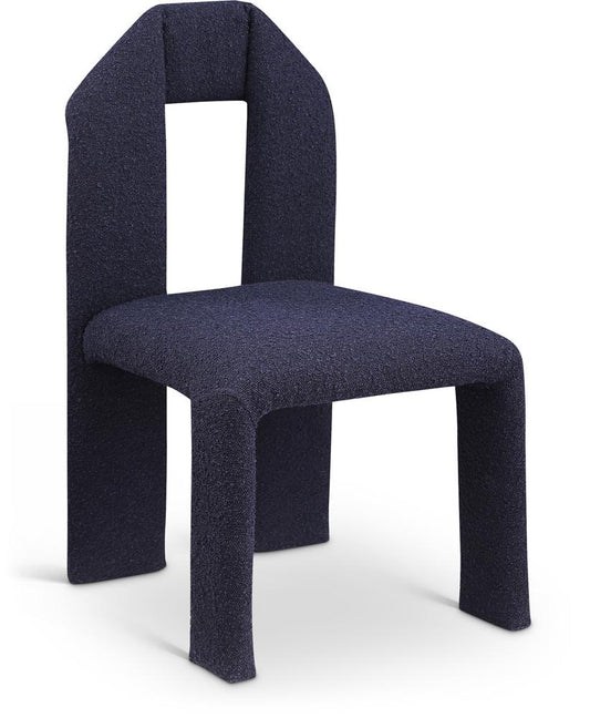 Meridian Furniture - Bennett Navy Boucle Fabric Dining Chair (Set of 2) - 997Navy-C veiw 1