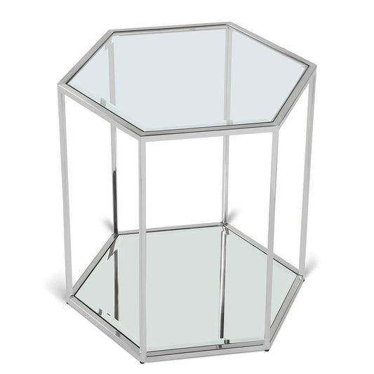 Meridian Furniture - Sei Brushed Chrome End Table - 206-ET veiw 1