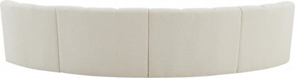 Meridian Furniture - Infinity Cream Boucle Fabric 4pc. Modular Sectional - 643Cream-4PC veiw 3