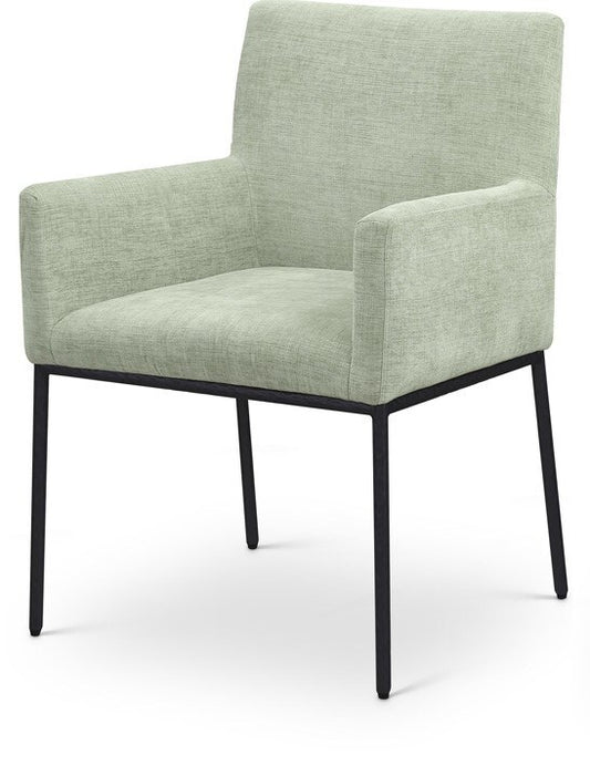 Meridian Furniture - Reeves Mint Chenille Fabric Dining Chair (Set of 2) - 11001Mint-C veiw 1