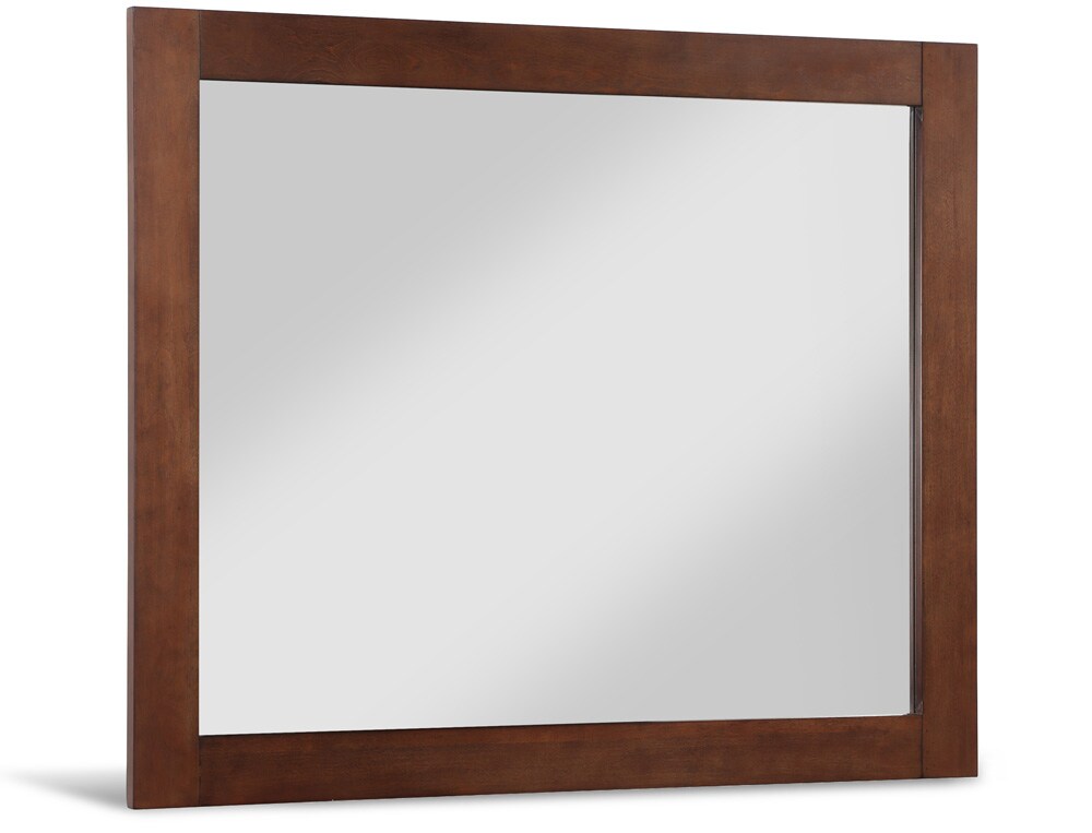 Meridian Furniture - Monad Walnut Mirror - 400Walnut-44M veiw 1