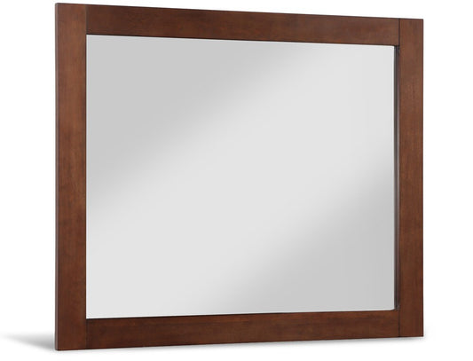 Meridian Furniture - Monad Walnut Mirror - 400Walnut-44M veiw 1