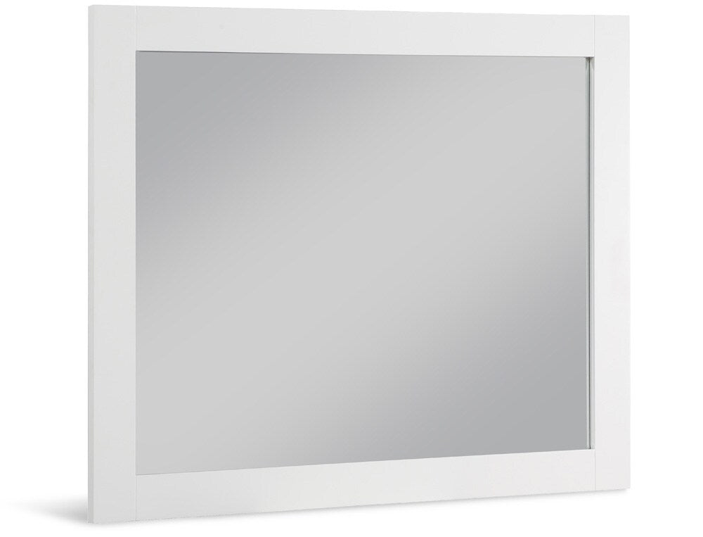 Meridian Furniture - Monad White Mirror - 400White-44M veiw 1