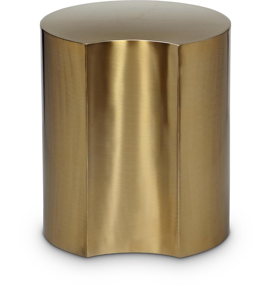 Meridian Furniture - Dimple Gold End Table - 99081Gold-ET18 veiw 1