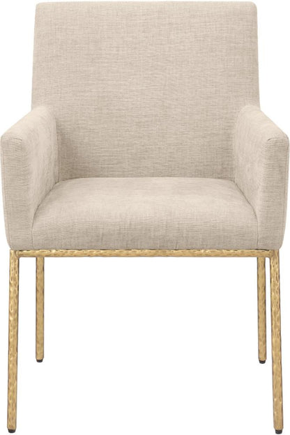 Meridian Furniture - Reeves Beige Chenille Fabric Dining Chair (Set of 2) - 11002Beige-C veiw 2
