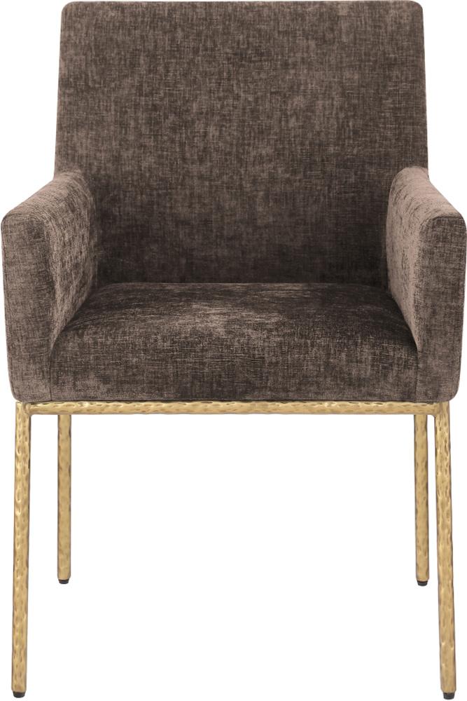 Meridian Furniture - Reeves Brown Chenille Fabric Dining Chair (Set of 2) - 11002Brown-C veiw 2