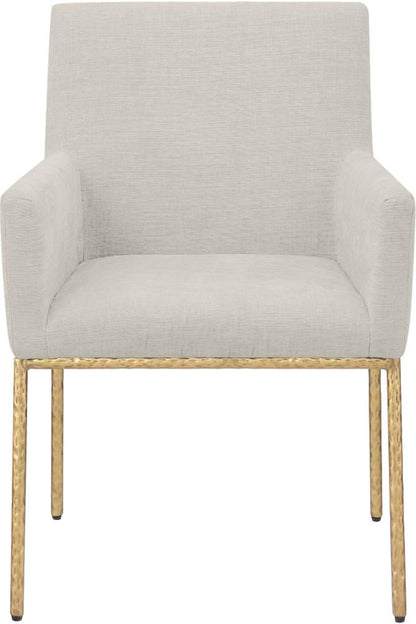 Meridian Furniture - Reeves Cream Chenille Fabric Dining Chair (Set of 2) - 11002Cream-C veiw 2