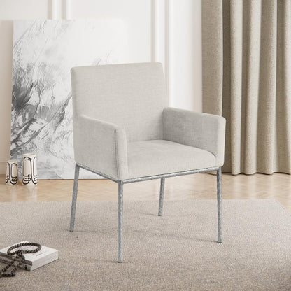 Meridian Furniture - Reeves Cream Chenille Fabric Dining Chair (Set of 2) - 11003Cream-C veiw 6