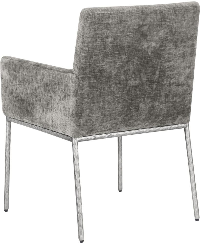 Meridian Furniture - Reeves Grey Chenille Fabric Dining Chair (Set of 2) - 11003Grey-C veiw 5