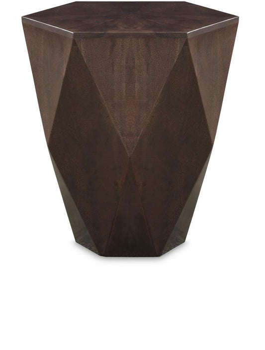 Meridian Furniture - Diamante Brown End Table - 234Brown-ET veiw 1