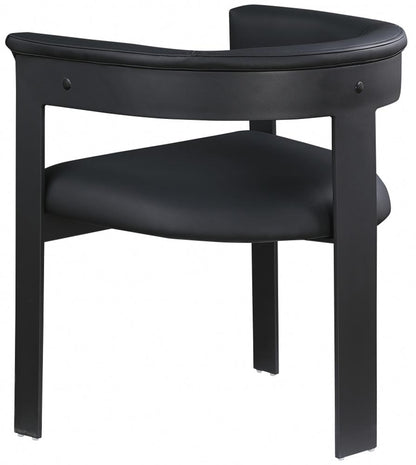 Meridian Furniture - Romeo Black Vegan Leather Dining Chair (Set of 2) - 470Black-C veiw 5