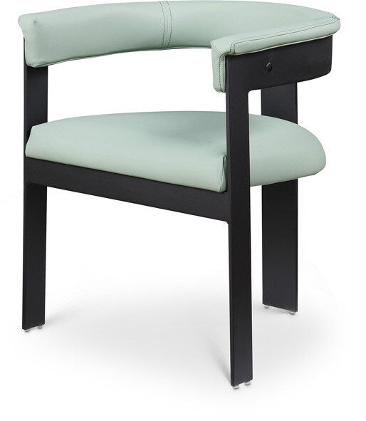 Meridian Furniture - Romeo Mint Green Vegan Leather Dining Chair (Set of 2) - 470Mint-C veiw 1