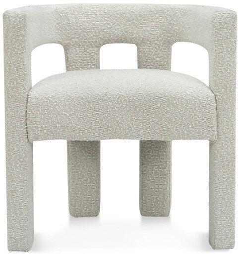 Meridian Furniture - Athena Cream Boucle Fabric Accent/Dining Chair - 864Cream-C veiw 1