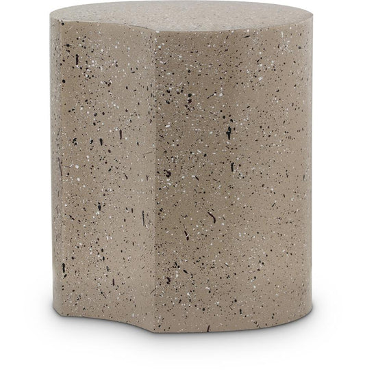 Meridian Furniture - Dimple Taupe End Table - 99084Taupe-ET18 veiw 1