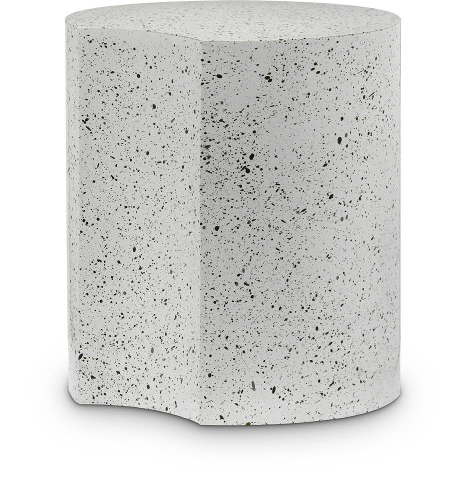 Meridian Furniture - Dimple White End Table - 99084White-ET18 veiw 1