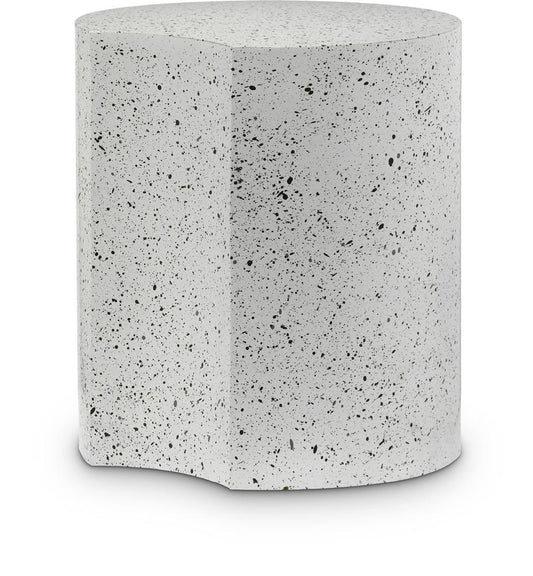 Meridian Furniture - Dimple White End Table - 99084White-ET18 veiw 1