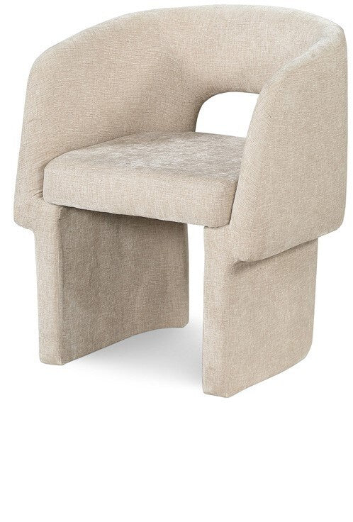 Meridian Furniture - Emmet Beige Chenille Fabric Dining Chair / Accent Chair - 439Beige-C veiw 1
