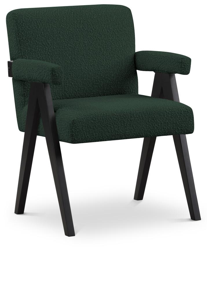 Meridian Furniture - Woodloch Green Boucle Fabric Accent Chair - 481Green veiw 1