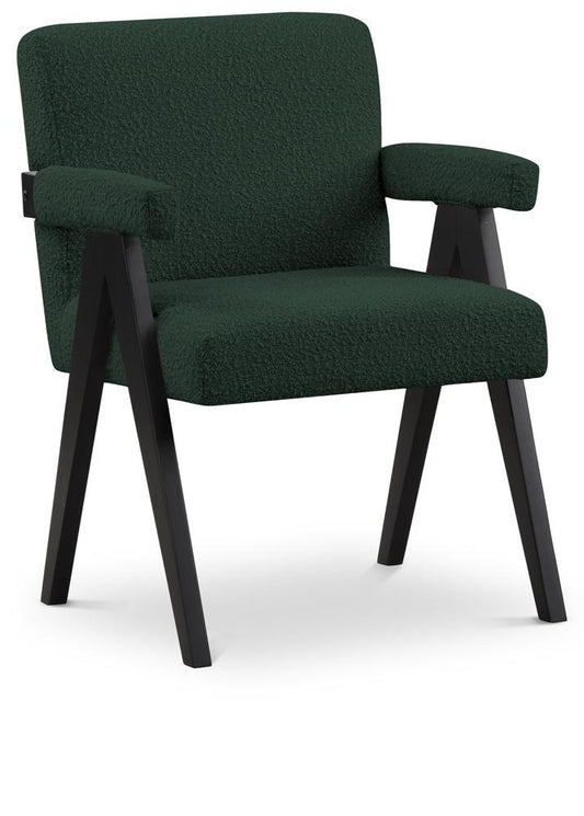 Meridian Furniture - Woodloch Green Boucle Fabric Accent Chair - 481Green veiw 1