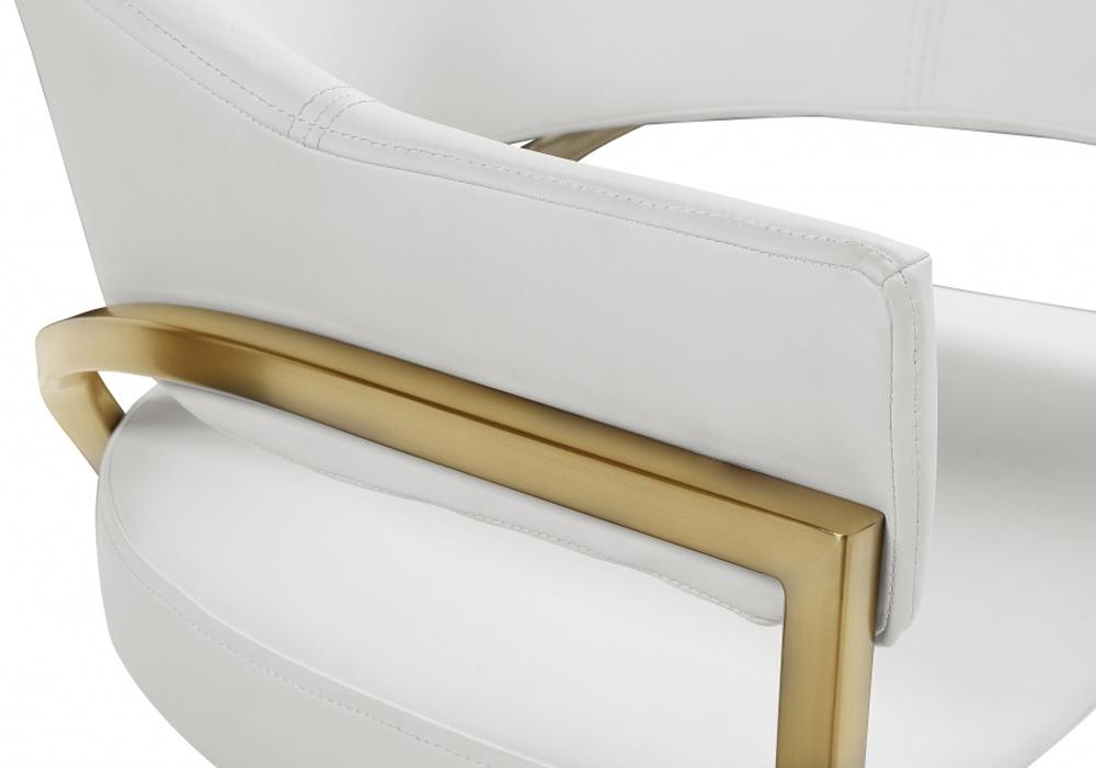 Meridian Furniture - Madelyn Cream Vegan Leather Dining Chair (Set of 2) - 553Cream-C veiw 4