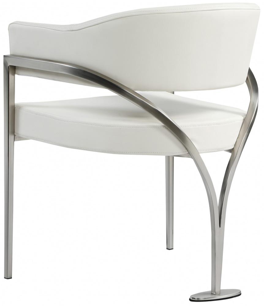 Meridian Furniture - Madelyn Cream Vegan Leather Dining Chair (Set of 2) - 554Cream-C veiw 2