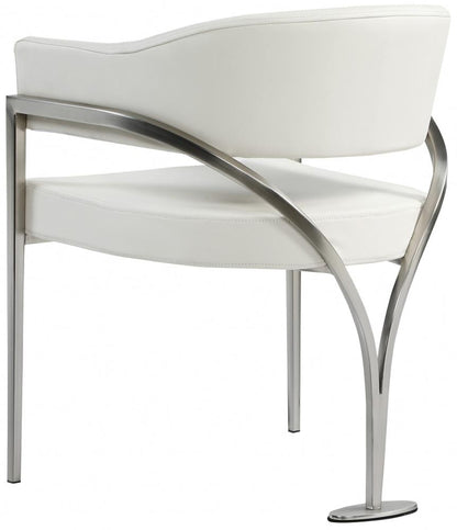 Meridian Furniture - Madelyn Cream Vegan Leather Dining Chair (Set of 2) - 554Cream-C veiw 2