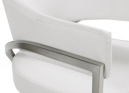 Meridian Furniture - Madelyn Cream Vegan Leather Dining Chair (Set of 2) - 554Cream-C veiw 4