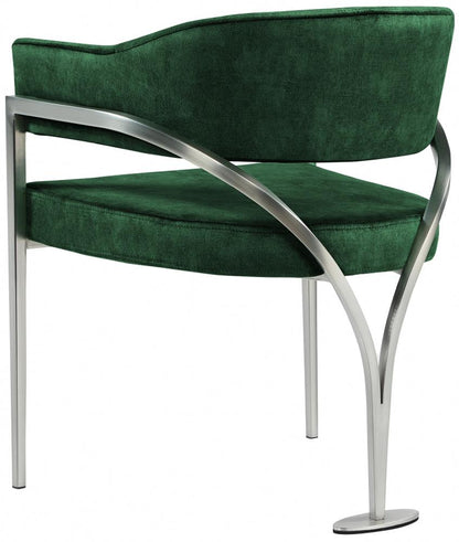 Meridian Furniture - Madelyn Green Velvet Dining Chair (Set of 2) - 554Green-C veiw 2