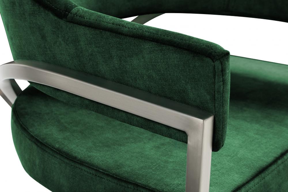 Meridian Furniture - Madelyn Green Velvet Dining Chair (Set of 2) - 554Green-C veiw 4