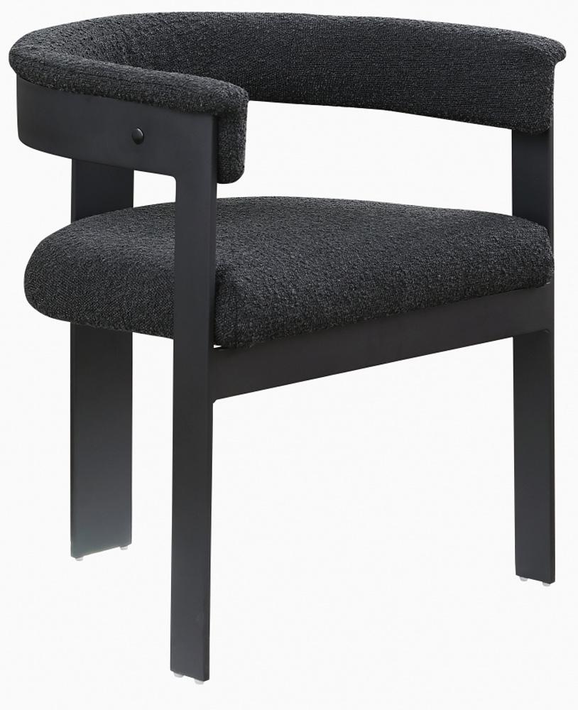 Meridian Furniture - Romeo Black Boucle Fabric Dining Chair (Set of 2) - 471Black-C veiw 1