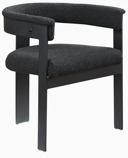 Meridian Furniture - Romeo Black Boucle Fabric Dining Chair (Set of 2) - 471Black-C veiw 1
