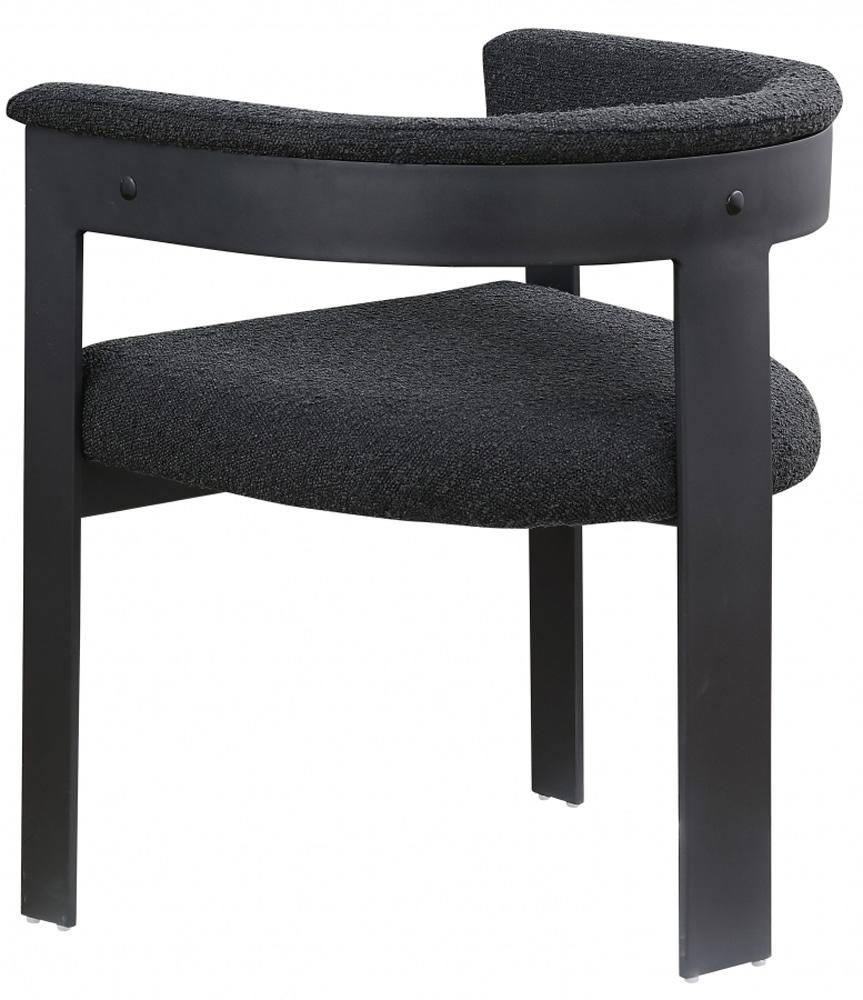 Meridian Furniture - Romeo Black Boucle Fabric Dining Chair (Set of 2) - 471Black-C veiw 5