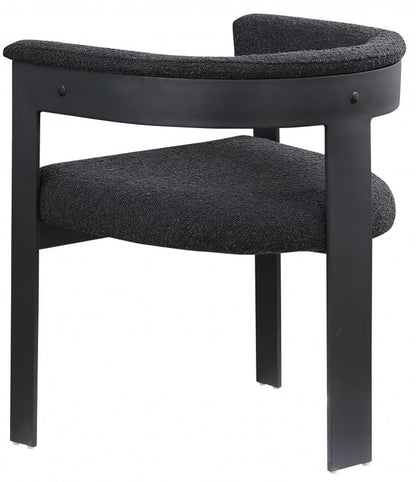 Meridian Furniture - Romeo Black Boucle Fabric Dining Chair (Set of 2) - 471Black-C veiw 5