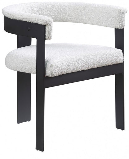 Meridian Furniture - Romeo Cream Boucle Fabric Dining Chair (Set of 2) - 471Cream-C veiw 1