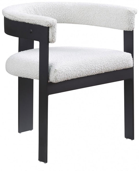 Meridian Furniture - Romeo Cream Boucle Fabric Dining Chair (Set of 2) - 471Cream-C veiw 1