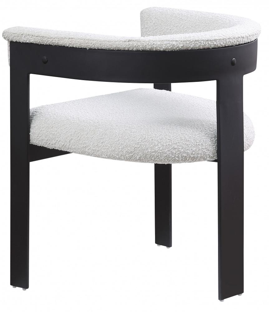 Meridian Furniture - Romeo Cream Boucle Fabric Dining Chair (Set of 2) - 471Cream-C veiw 5