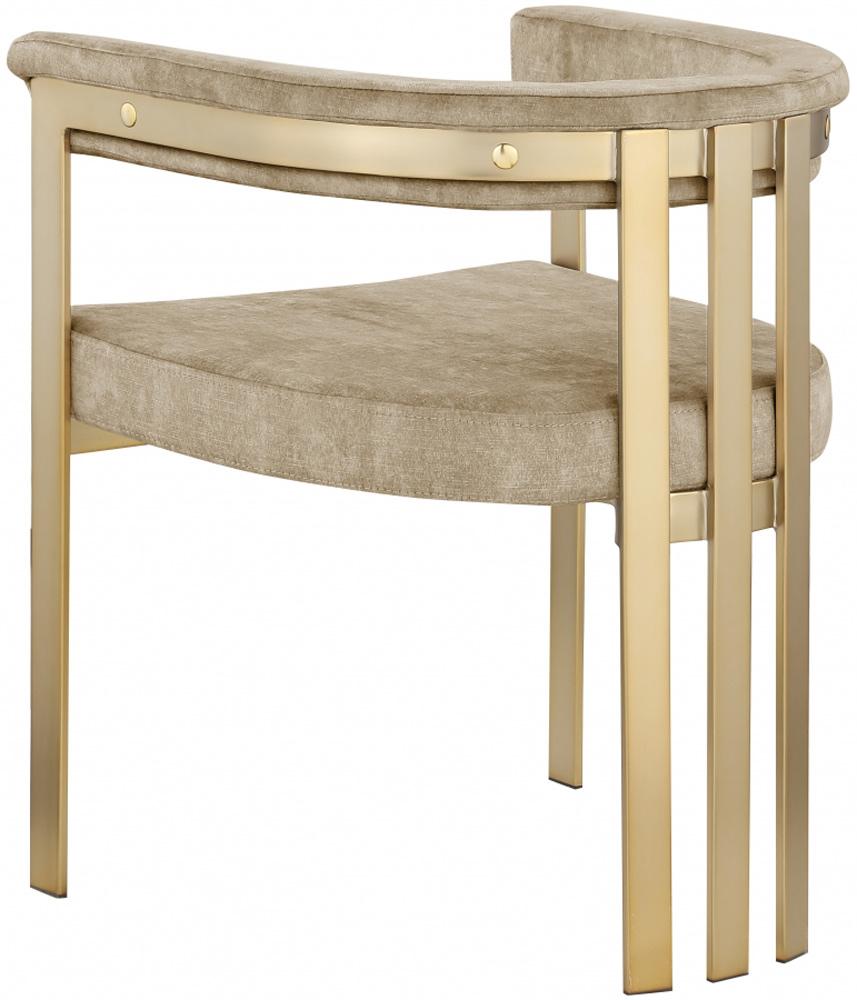 Meridian Furniture - Marcello Beige Velvet Dining Chair (Set of 2) - 595Beige-C veiw 2