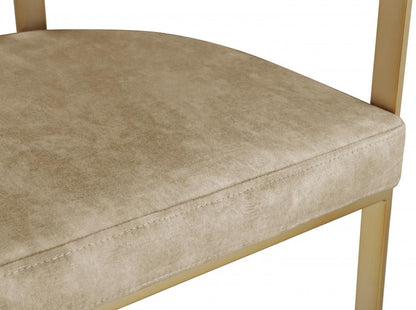 Meridian Furniture - Marcello Beige Velvet Dining Chair (Set of 2) - 595Beige-C veiw 5