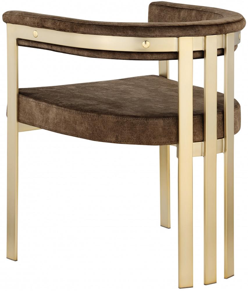 Meridian Furniture - Marcello Brown Velvet Dining Chair (Set of 2) - 595Brown-C veiw 2