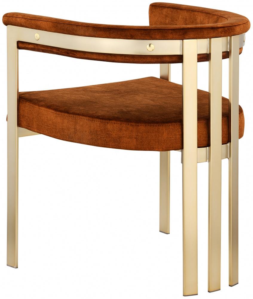 Meridian Furniture - Marcello Cognac Velvet Dining Chair (Set of 2) - 595Cognac-C veiw 2