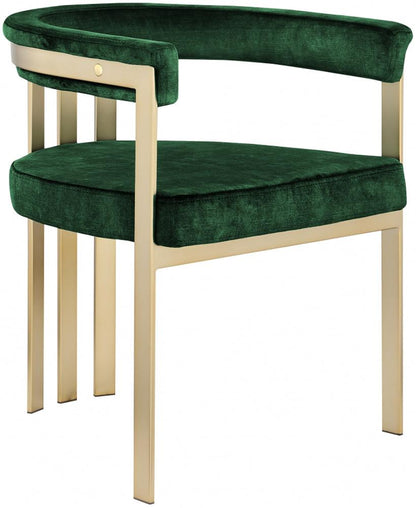 Meridian Furniture - Marcello Green Velvet Dining Chair (Set of 2) - 595Green-C veiw 1