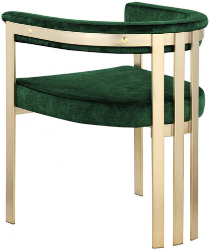 Meridian Furniture - Marcello Green Velvet Dining Chair (Set of 2) - 595Green-C veiw 2